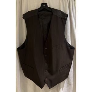 Eddie Domani Men's Vest Lined 54 Reg Brown NWOT